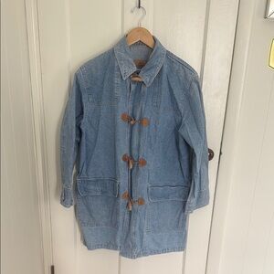 Lizwear Blue Denim Chore Coat with Toggles